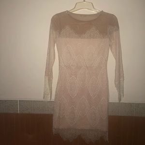 Baby Pink Laced dress from Charlotte Russe